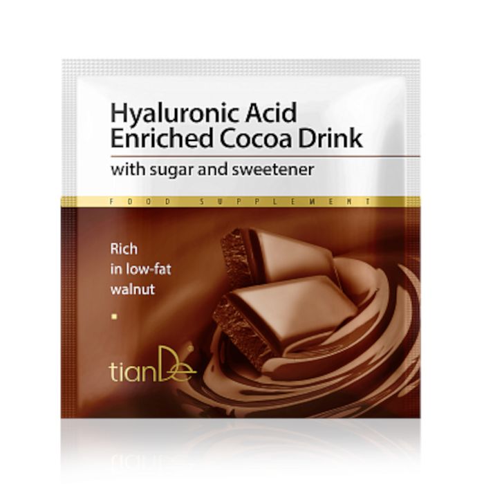 Nápoj s kakaom obohatený hyalurónovou kyselinou