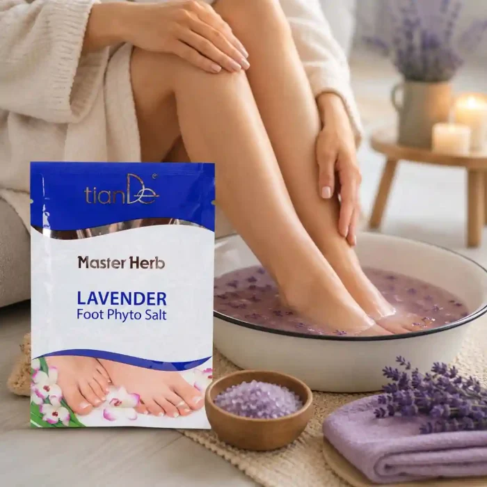 tianDe Soľná kúpeľ na nohy Levanduľa wellness