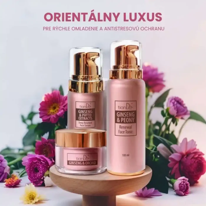 tianDe Anti-age set Ženšen – kompletná starostlivosť o pleť